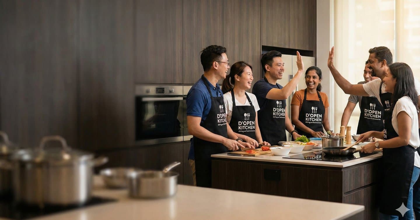 D'Open Kitchen - Corporate Culinary Teambuilding Events team building