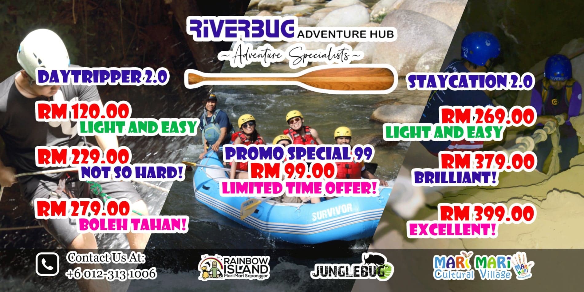 Riverbug Perak White Water Rafting (Main Ending Point) team building