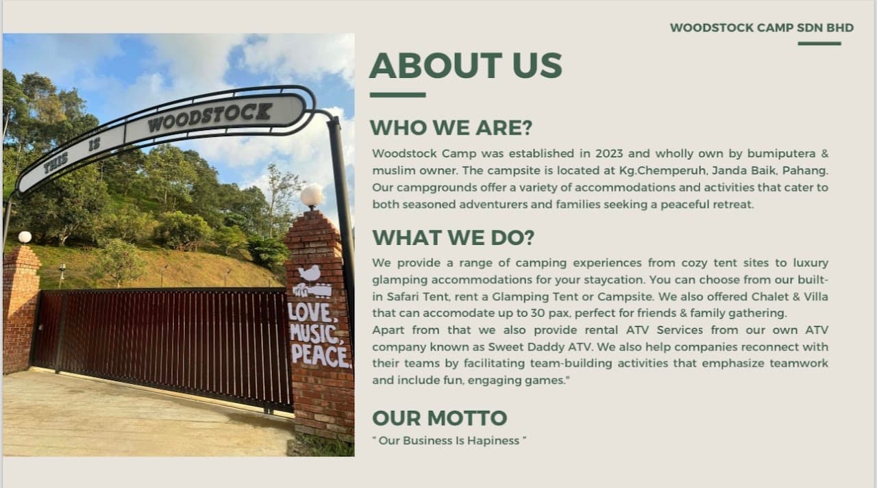 Woodstock Camp Janda Baik team building